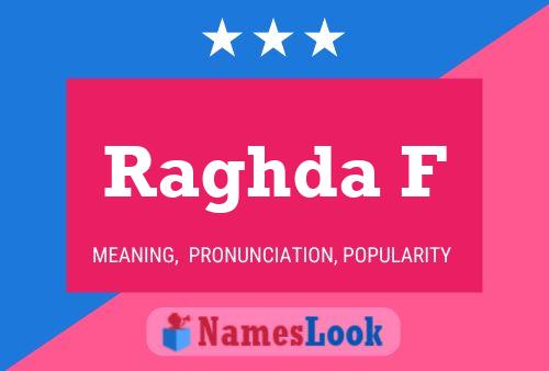 Raghda F Name Poster