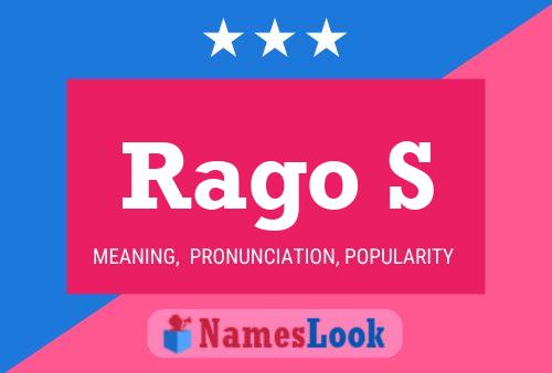 Rago S Name Poster