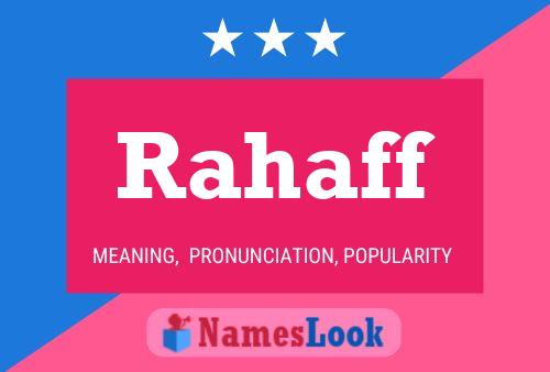 Rahaff Name Poster