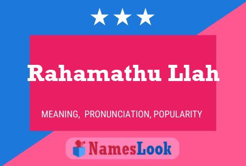 Rahamathu Llah Name Poster