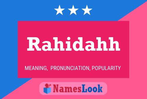 Rahidahh Name Poster