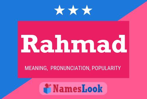 Rahmad Name Poster