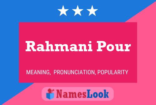 Rahmani Pour Name Poster