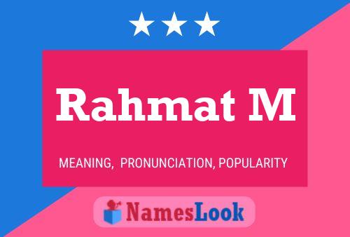 Rahmat M Name Poster