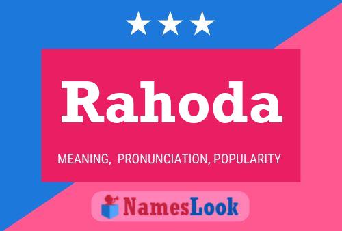 Rahoda Name Poster