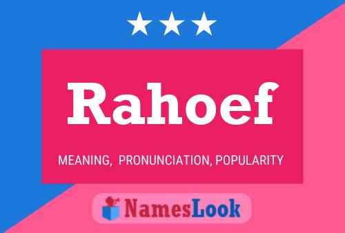 Rahoef Name Poster