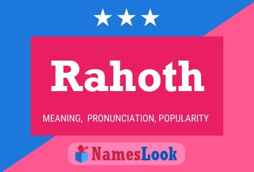 Rahoth Name Poster