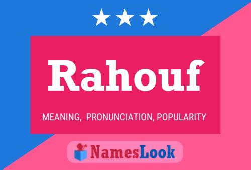 Rahouf Name Poster