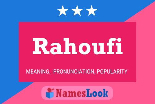 Rahoufi Name Poster