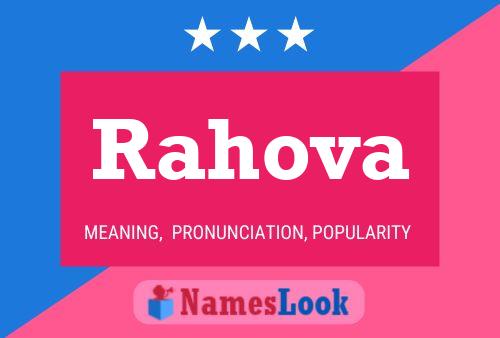 Rahova Name Poster