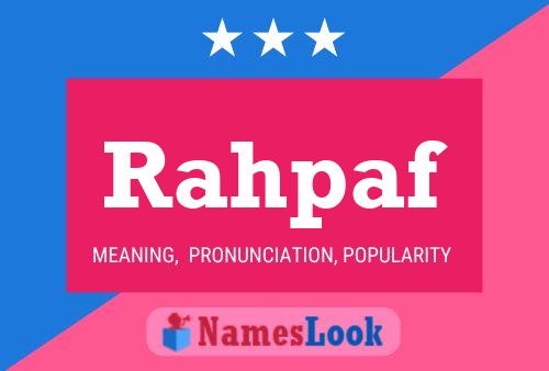 Rahpaf Name Poster