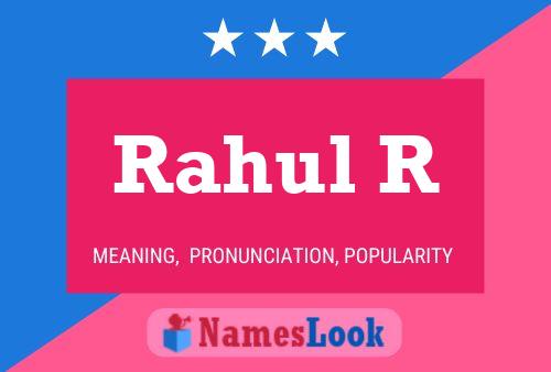 Rahul R Name Poster