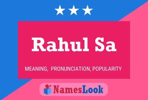 Rahul Sa Name Poster