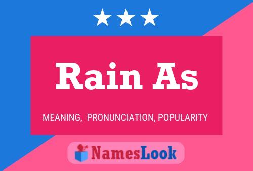 Rain As Name Poster