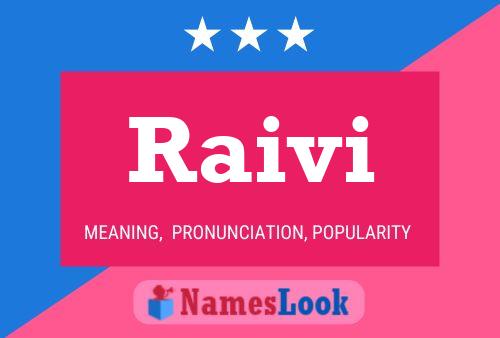 Raivi Name Poster