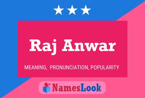 Raj Anwar Name Poster