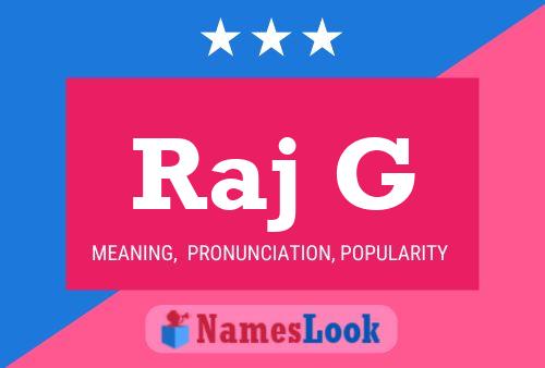 Raj G Name Poster