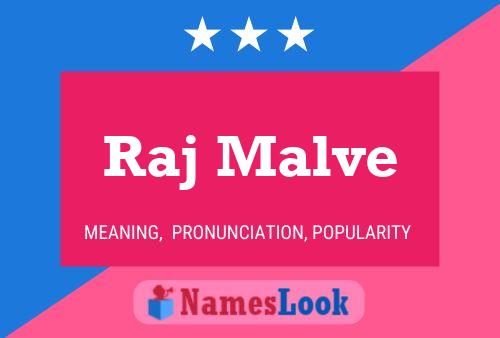 Raj Malve Name Poster