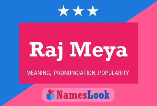 Raj Meya Name Poster