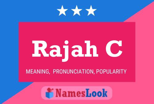 Rajah C Name Poster