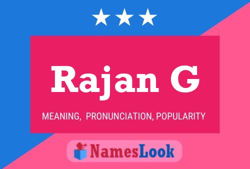 Rajan G Name Poster