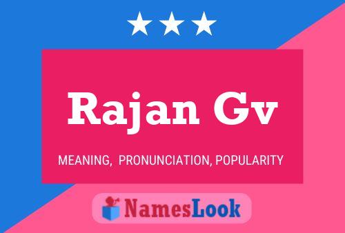 Rajan Gv Name Poster