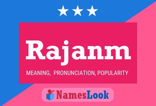 Rajanm Name Poster