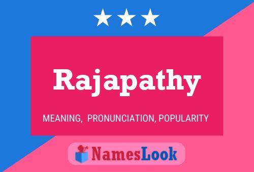 Rajapathy Name Poster