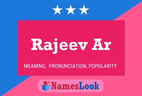 Rajeev Ar Name Poster