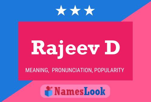 Rajeev D Name Poster