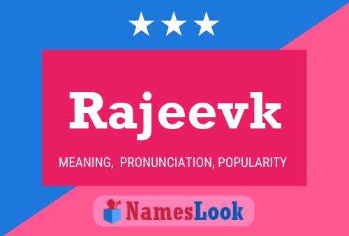 Rajeevk Name Poster