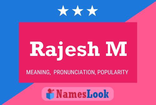 Rajesh M Name Poster