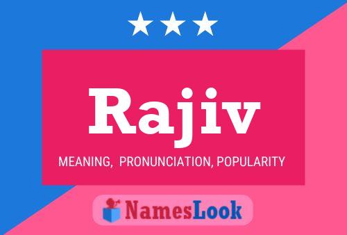 Rajiv Name Poster