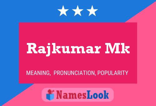 Rajkumar Mk Name Poster