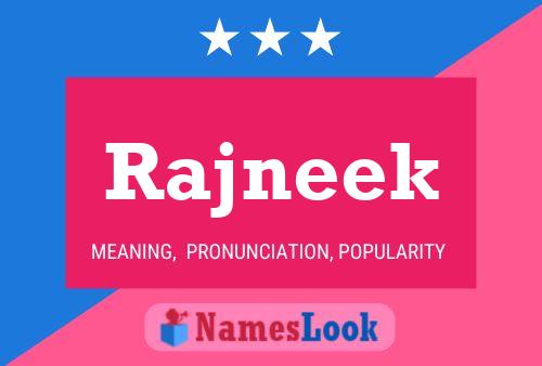 Rajneek Name Poster