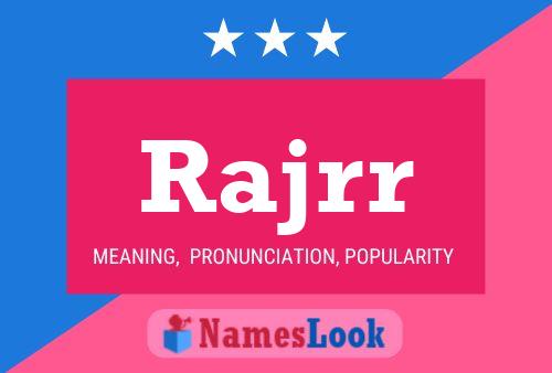 Rajrr Name Poster