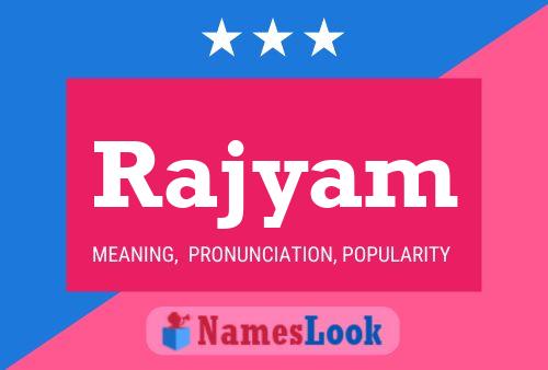 Rajyam Name Poster