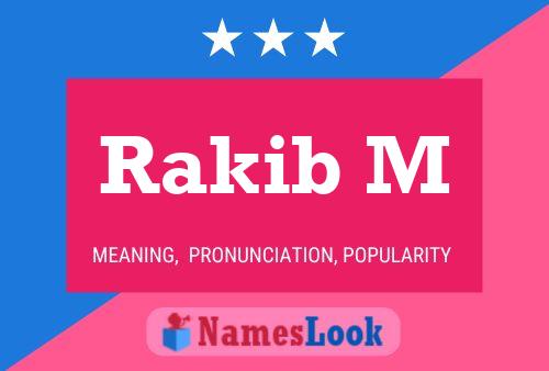 Rakib M Name Poster