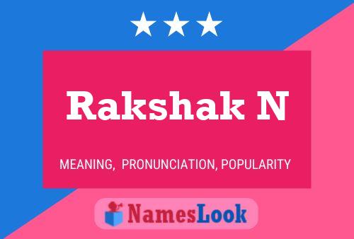 Rakshak N Name Poster