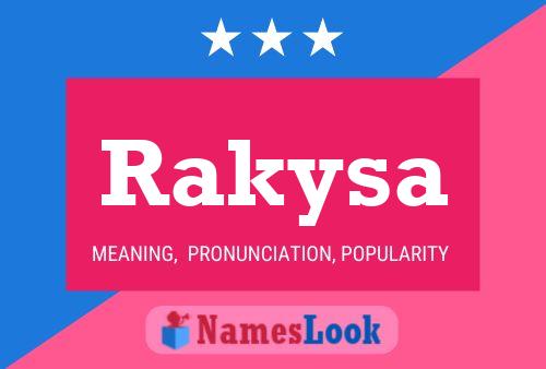 Rakysa Name Poster