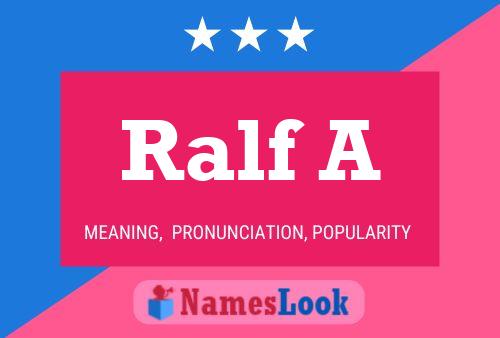 Ralf A Name Poster