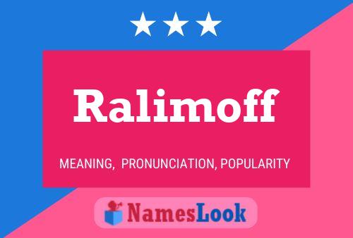 Ralimoff Name Poster