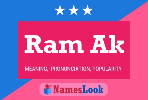 Ram Ak Name Poster