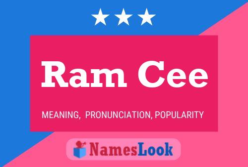 Ram Cee Name Poster