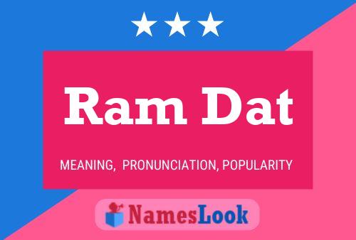 Ram Dat Name Poster