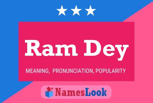 Ram Dey Name Poster