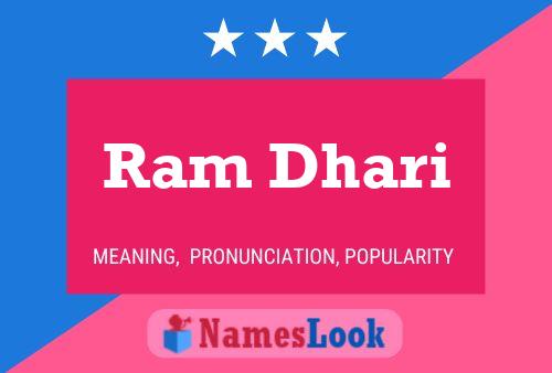 Ram Dhari Name Poster