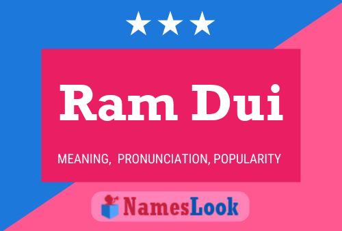 Ram Dui Name Poster