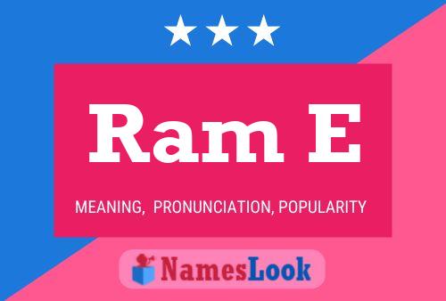 Ram E Name Poster