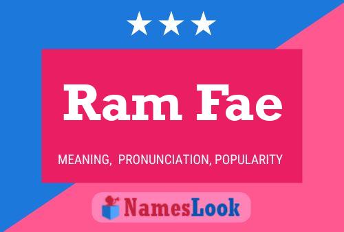 Ram Fae Name Poster